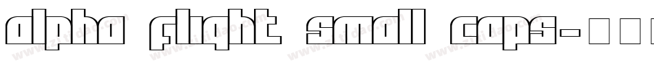 Alpha Flight Small Caps字体转换